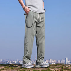 Baggy Wide Leg Casual Pants Y2K Solid Color Trousers