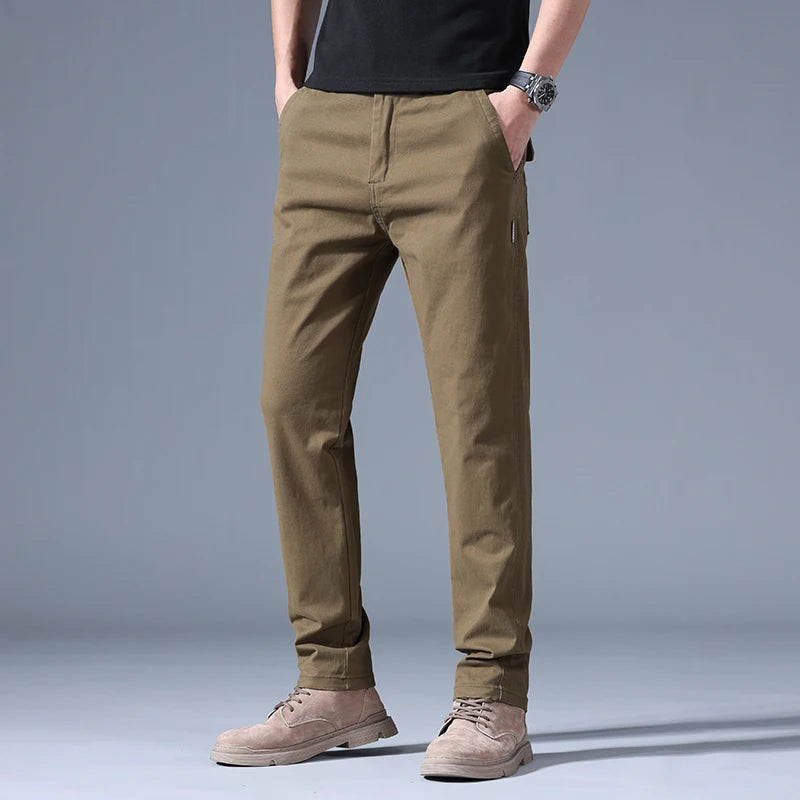 Casual Trousers In Fashion Versatile Straight Baggy Pants Male Big Size