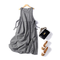 Casual Loose Clothes Cotton Sleeveless Vest Vintage Style