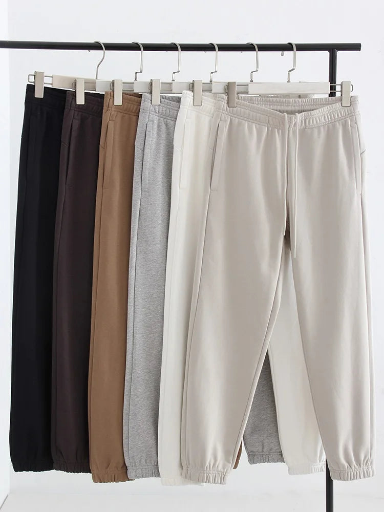 Straight Sweatpants Pants High Waist Cotton Trousers  Joggers