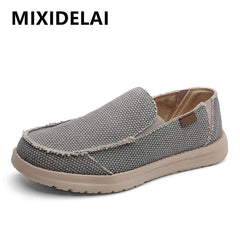 Summer Denim Canvas Men Breathable Casual Shoes Outdoor Sneakers