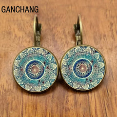 Fashion Henna Crystal Earrings Women Jewelry