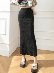 Pencil Midi Long Vintage Mid-length Skirt