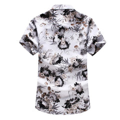 Plus Size Hawaiian Shirt Fashion Casual Printing Short Sleeve