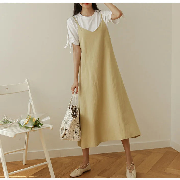 Dresses Loose Elegant Dress Sleeveless Spaghetti Strap