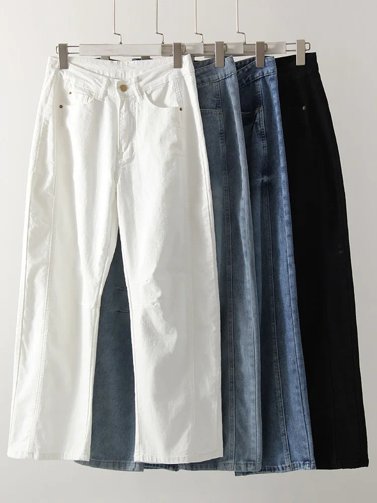 Baggy Streetwear Loose Low Waist Blue Wide Leg Jeans