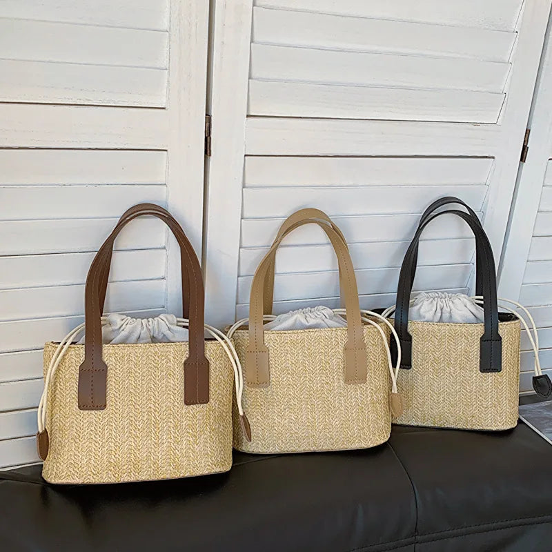 Straw Summer Women Tote Bags