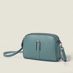 Genuine Leather Crossbody Bag Solid Color Clutch Phone Bags
