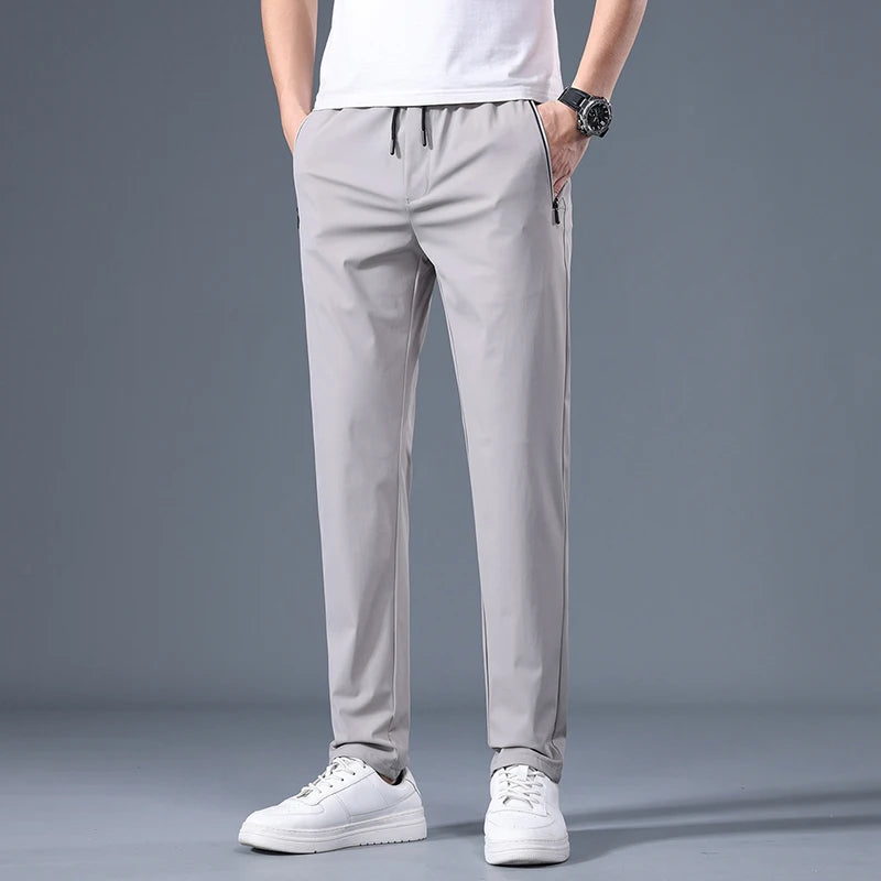 Men's Thin Casual Pants style fashion Straight Trousers