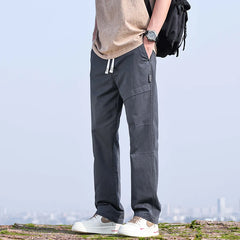 Baggy Wide Leg Casual Streetwear Solid Color Cargo Pants