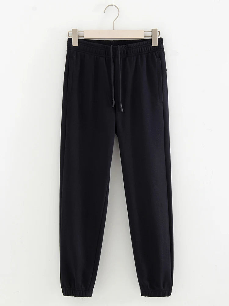 Straight Sweatpants Pants High Waist Cotton Trousers  Joggers