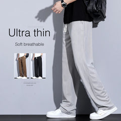 Ultra-thin Ice Silk Men's Casual Jogging Pants