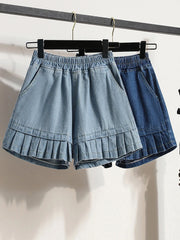 Chic Style High Waist Streetwear Denim Shorts