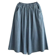 Trendy Wide Leg Jeans Skirts For Design Straight Loose Casual Solid Color