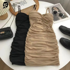 Design Summer Leisure Lady Mini  Straps Dress