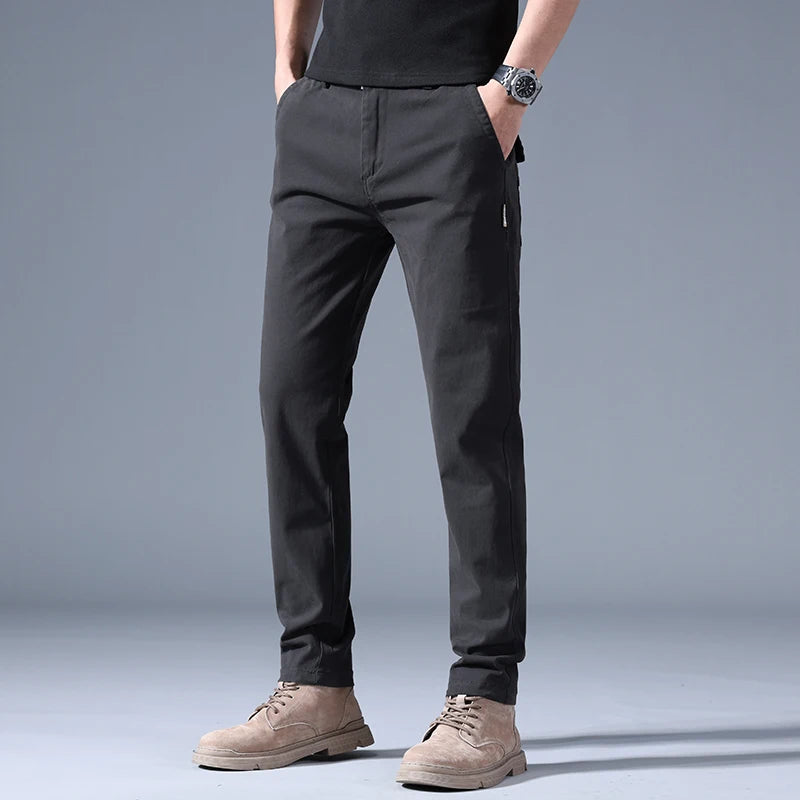 Casual Trousers In Fashion Versatile Straight Baggy Pants Male Big Size