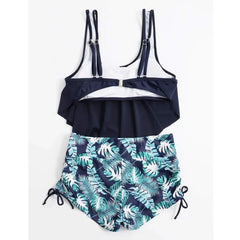 Summer Ruffles Swimsuits Tankini Sets Swimwear Sports Beach Wear