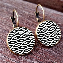 color matching earrings simple pattern earrings