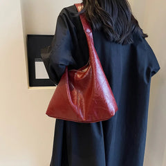 Soft Bag Vintage Wine Red Ladies Shoulder Bag