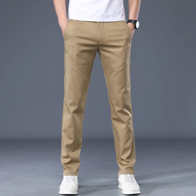 Summer Thin Men's Work Wear Casual Pants Business Fashion