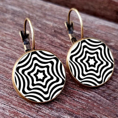 color matching earrings simple pattern earrings