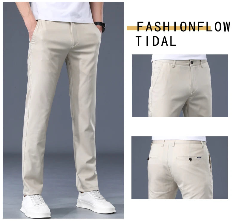 Summer Thin Men's Work Wear Casual Pants Business Fashion