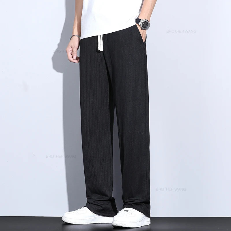 Ultra-thin Ice Silk Men's Casual Jogging Pants