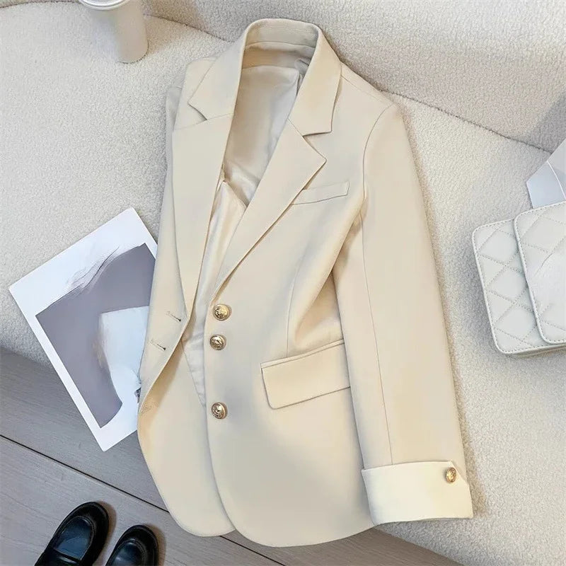 Blazers Contrast Color Fashion Chic Blazer