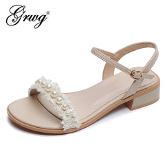 Summer Woman Sandals Style Ladies Low Heel Casual