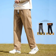 Outdoor Straight Casual Pants Stylish Stretch Fabric Trousers Male