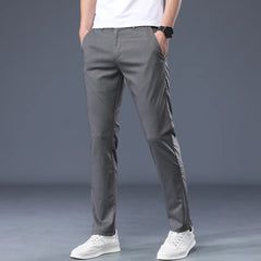 Summer Fabric Men's Thin Casual Pants Classic Fashion Regular Clothes