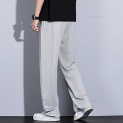 Ultra-thin Ice Silk Men's Casual Jogging Pants