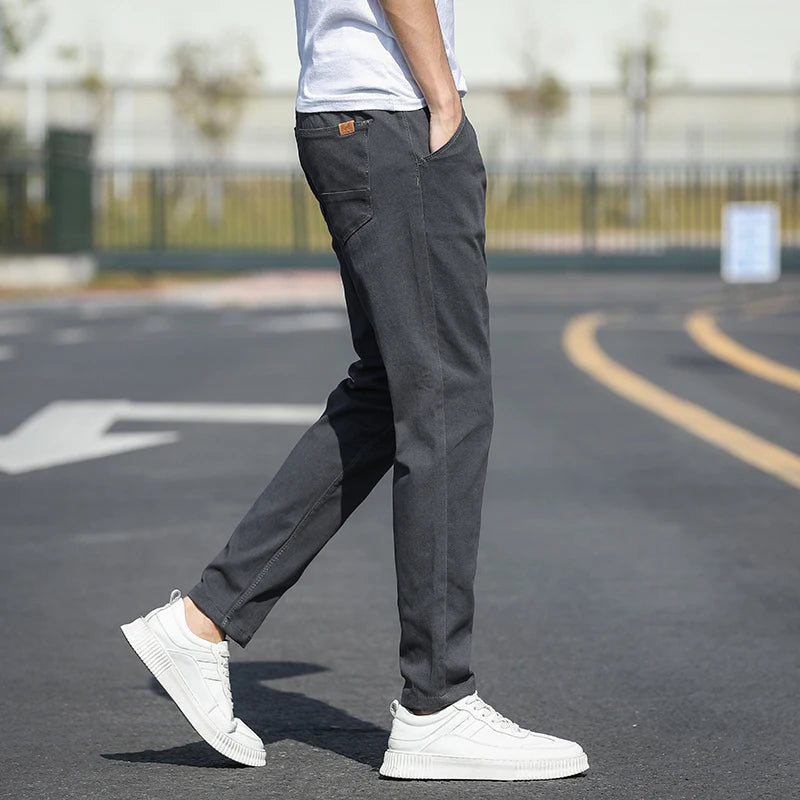 Classic Men's Casual Pants Business Fashion Slim Fit