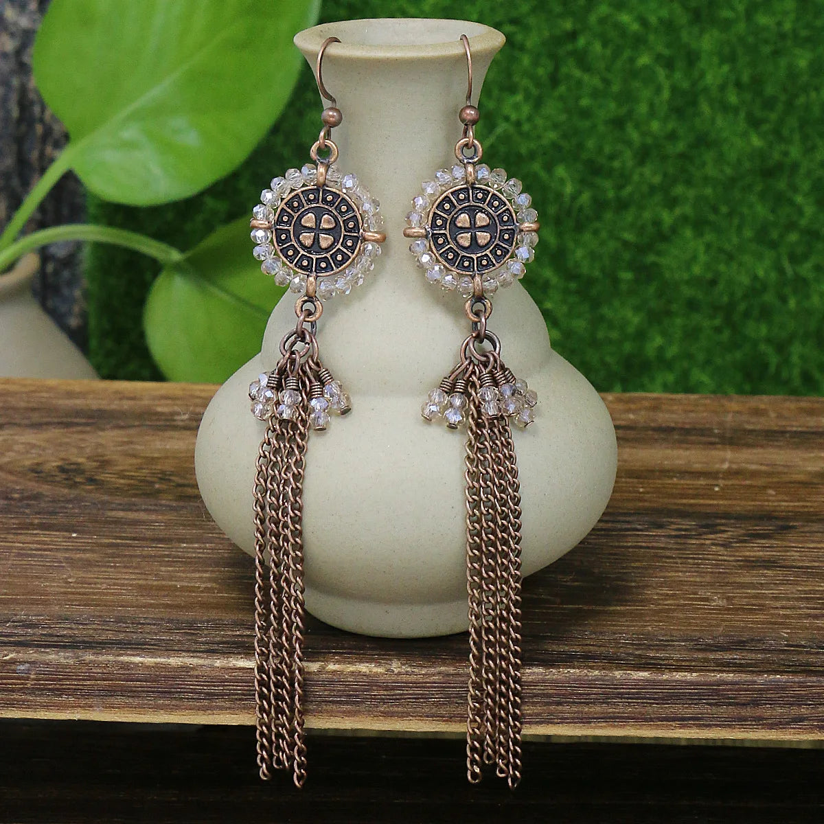 Chain Earrings For Women Long/Ethnic Gypsy Dangle