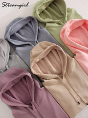 Fleece Hoodies For Women Loose Sweatshirts Pullover