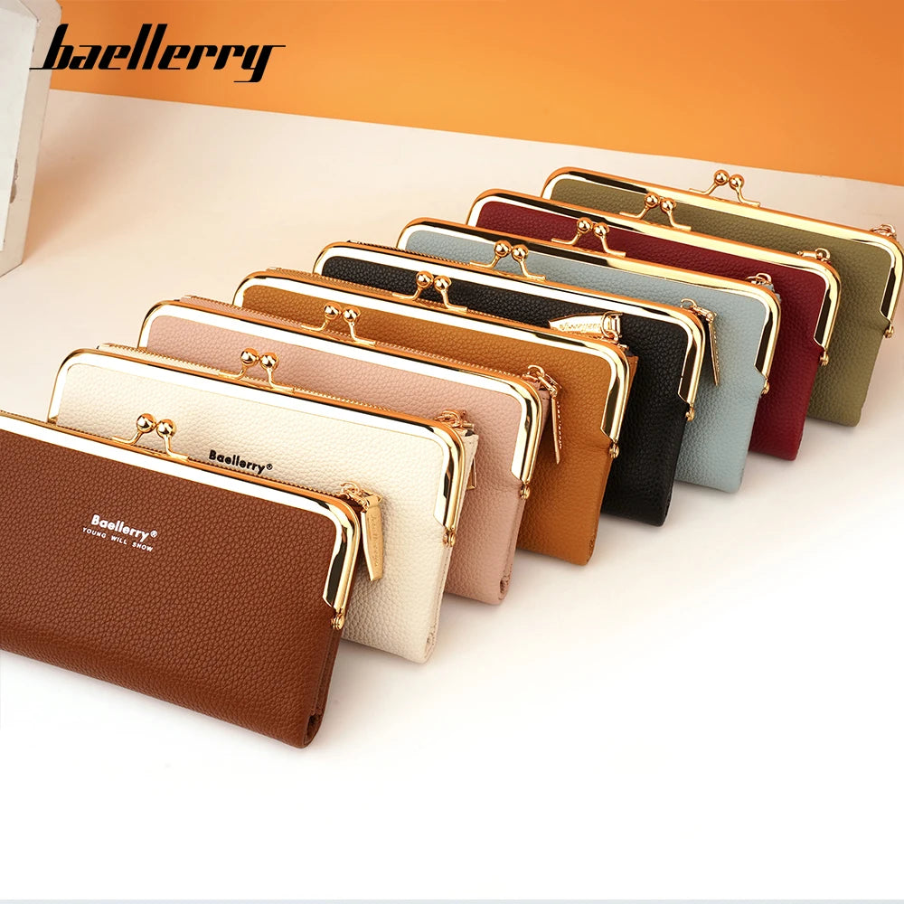 Long Handbag Wallets Phone Bags Purses Zipper Coin Pocket