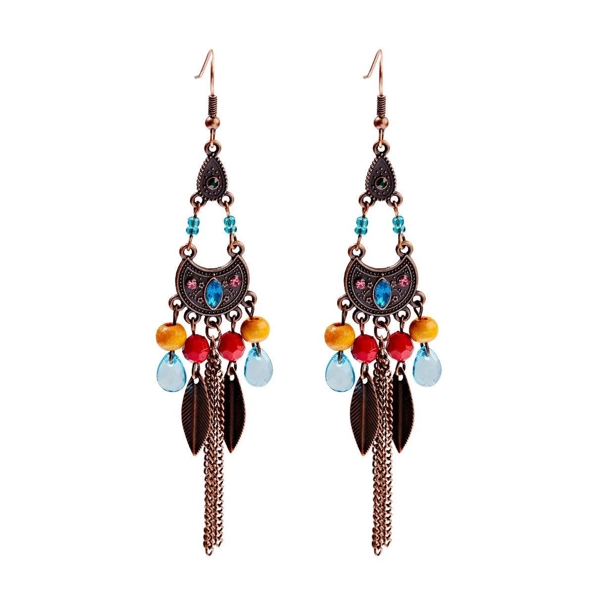 Chain Earrings For Women Long/Ethnic Gypsy Dangle