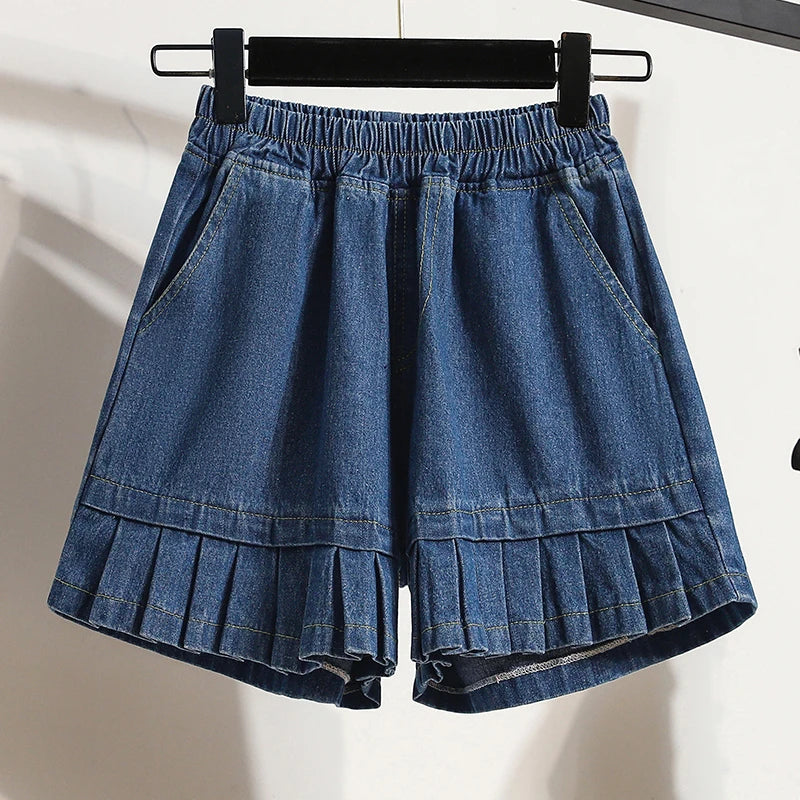 Chic Style High Waist Streetwear Denim Shorts