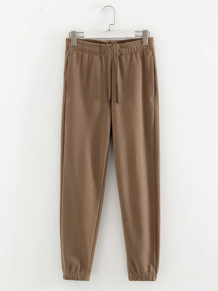 Straight Sweatpants Pants High Waist Cotton Trousers  Joggers