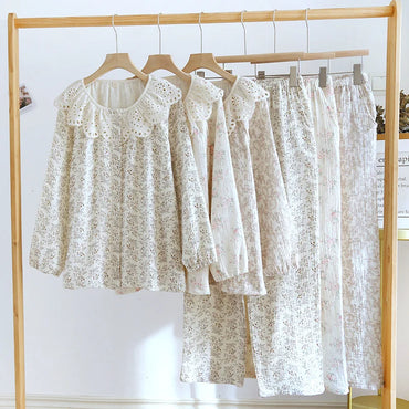 Clothes Princess Sleepwear Women's Home Suit Cotton Pajamas Pj Set