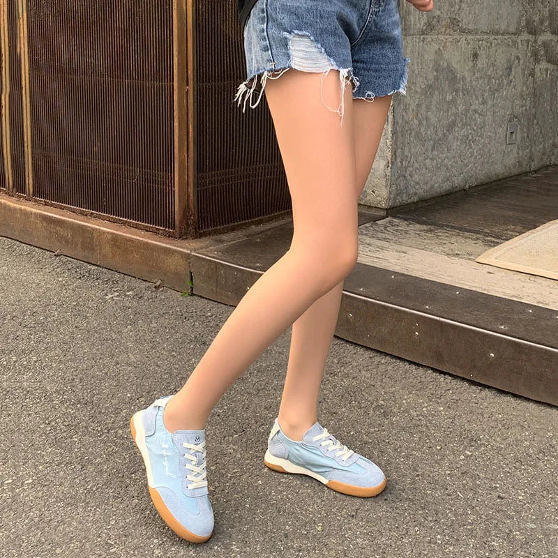 Genuine Leather Women Court Sneakers Lightsome Casual Vulcanized Shoes