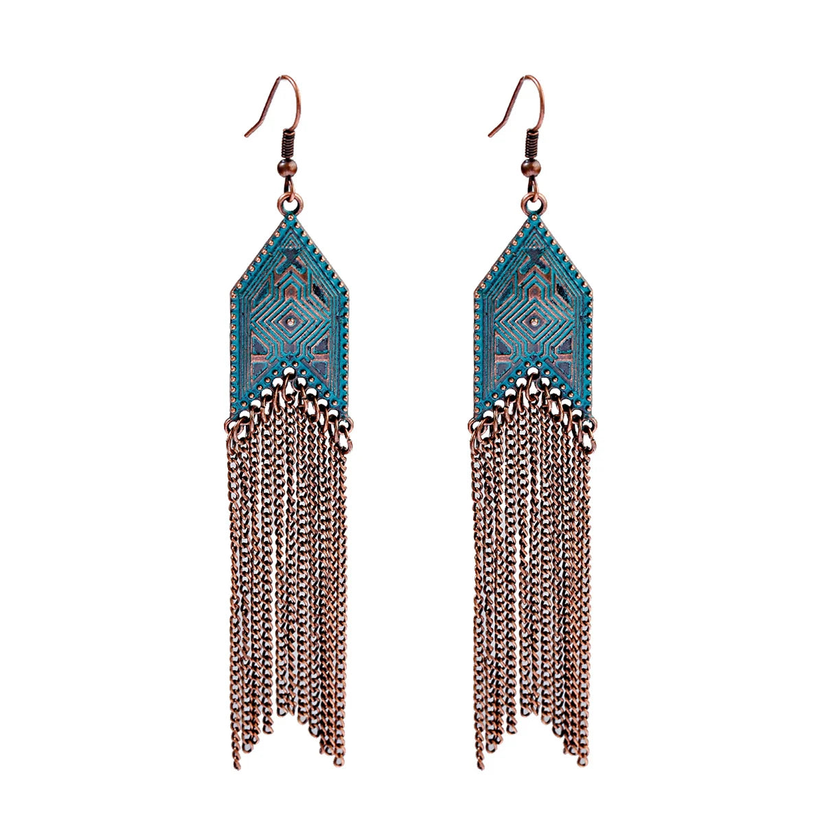 Chain Earrings For Women Long/Ethnic Gypsy Dangle