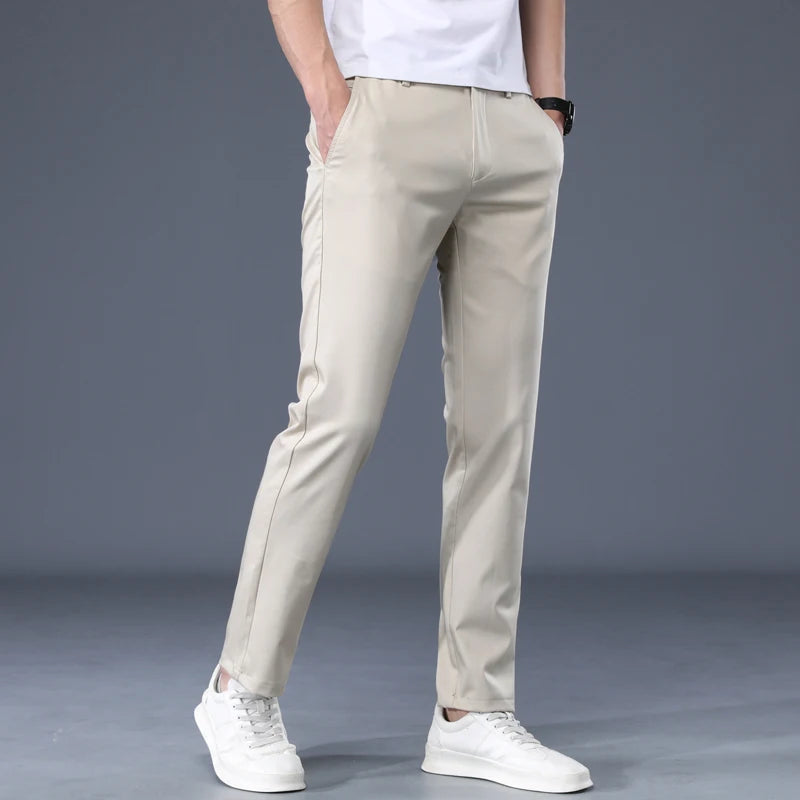 Summer Thin Men's Work Wear Casual Pants Business Fashion