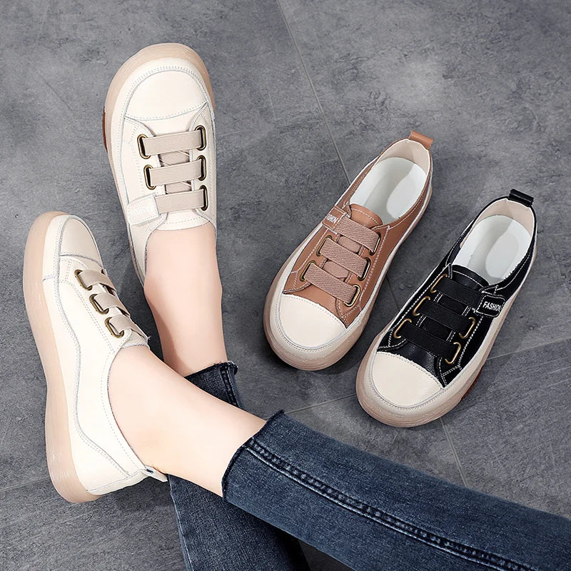 Outdoor Women Jogging Casual Shoes Soft Sole Slip-on Flat Loafers