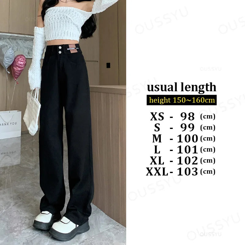 Winter Jeans Women Fleece Warm Denim Trousers High Waist Casual