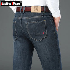 Classic Style Men's Business Stretch Regular Fit Jeans