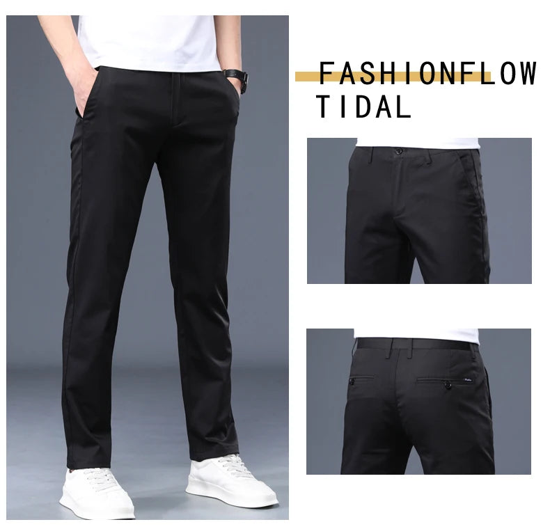 Summer Thin Men's Work Wear Casual Pants Business Fashion