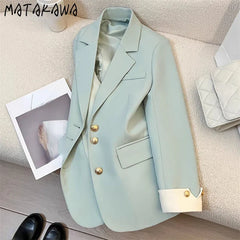 Blazers Contrast Color Fashion Chic Blazer