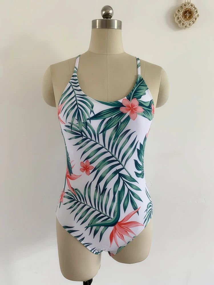 Simple Summer Swimwear Printed Beach Style