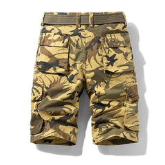 Summer Men's Casual Cargo Shorts Camouflage Pattern Straight